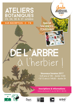 Affiche Ateliers herbiers jardin 2017